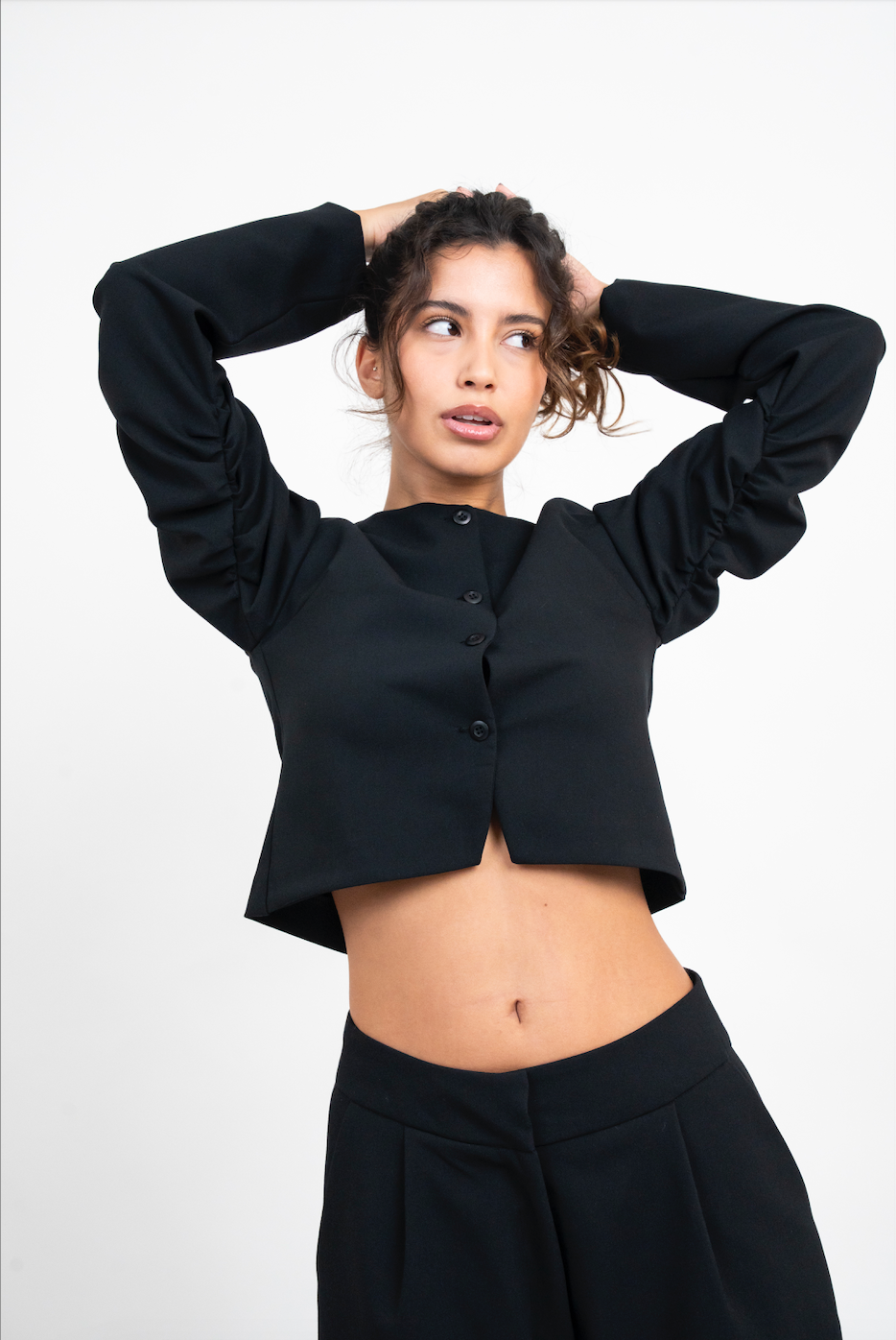 Black Fitted Cardigan