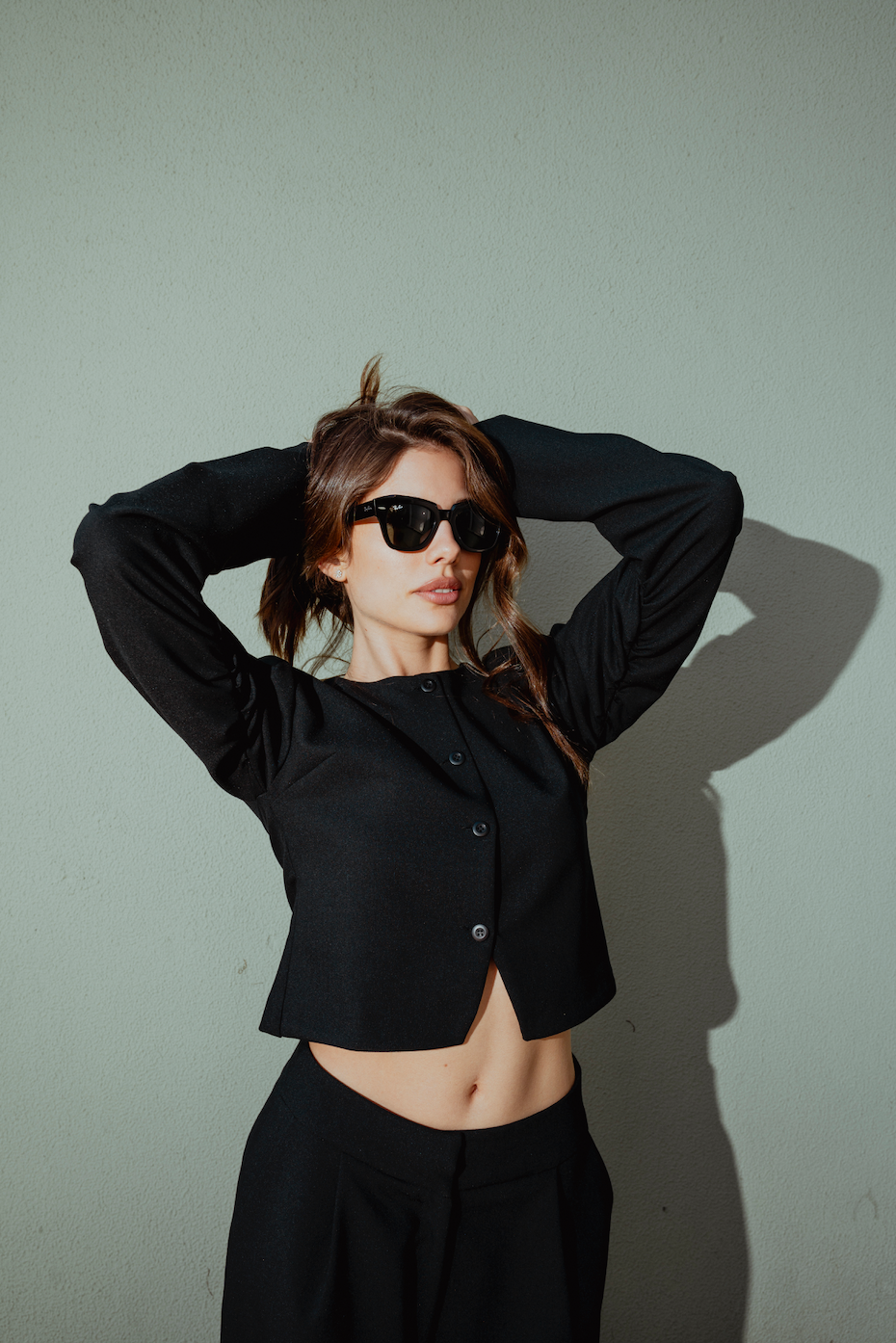 Black Fitted Cardigan