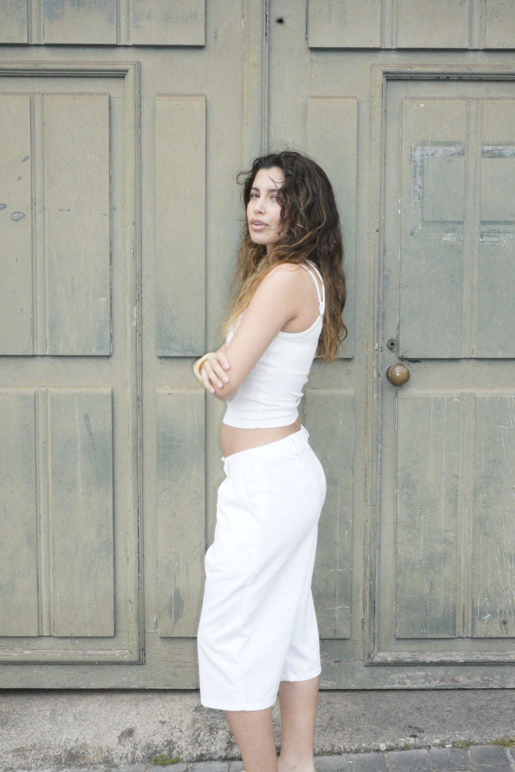 White Tailored Shorts