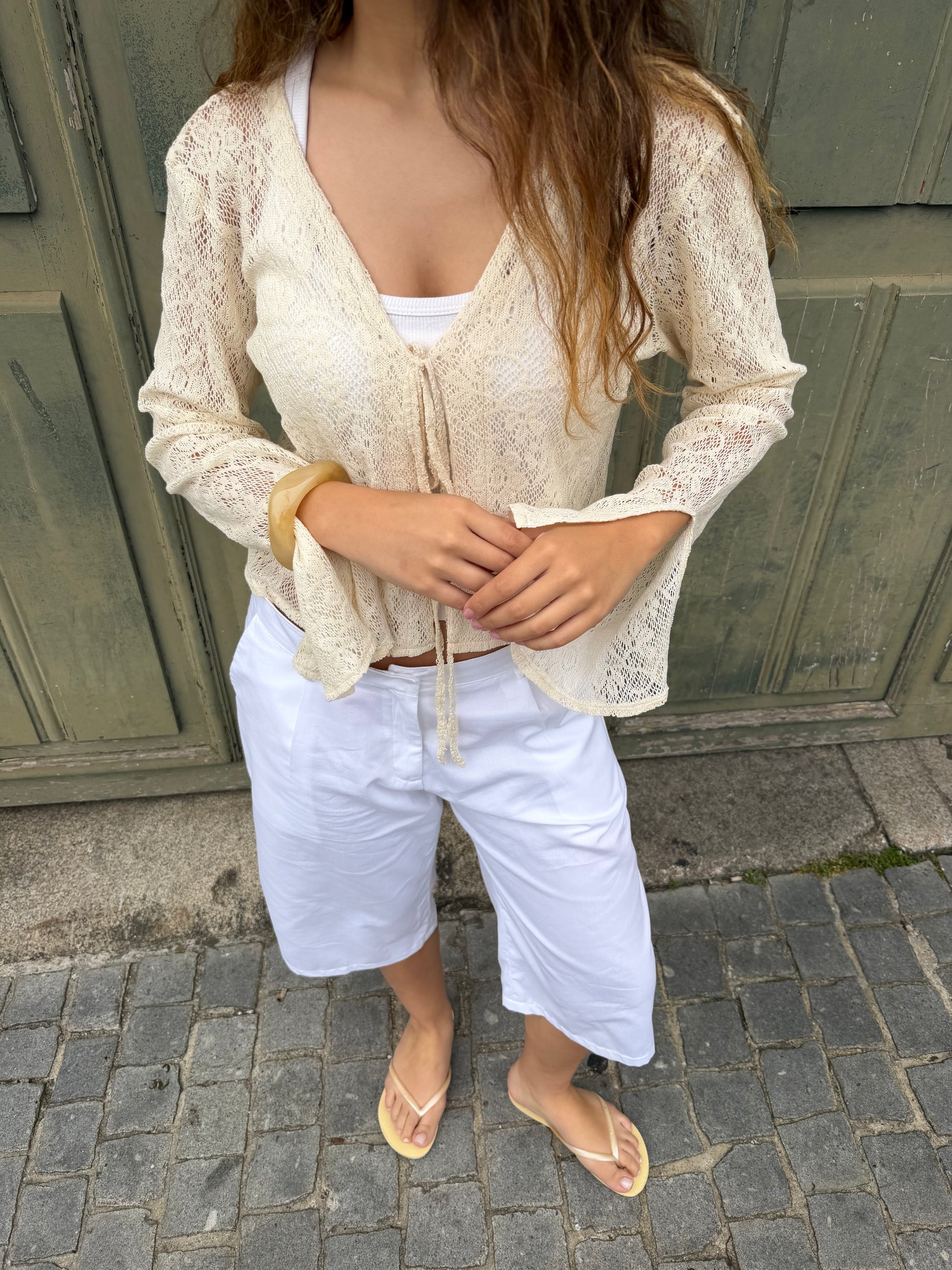 Vanilla Tie Cardigan