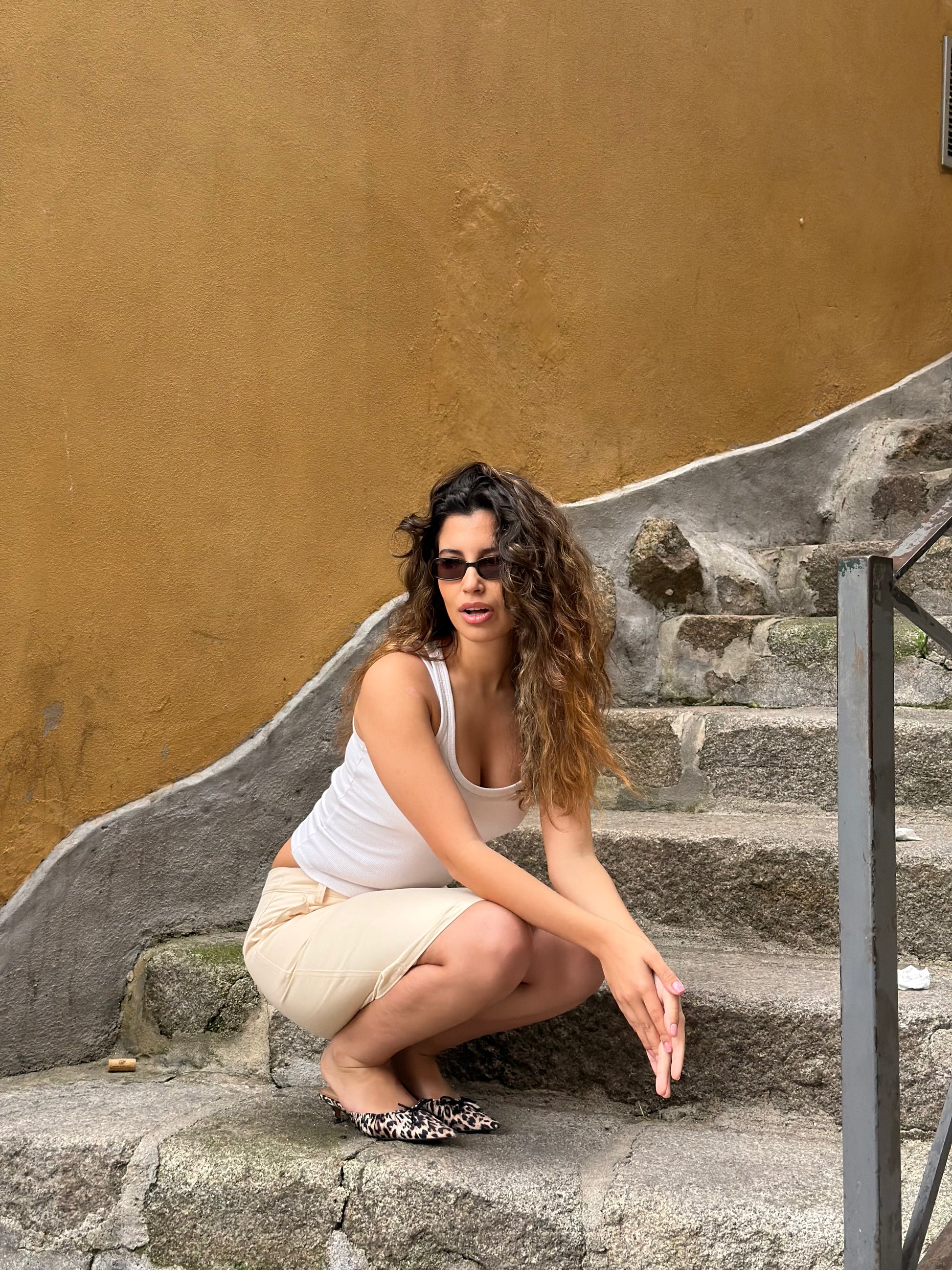 Cream Midi Skirt