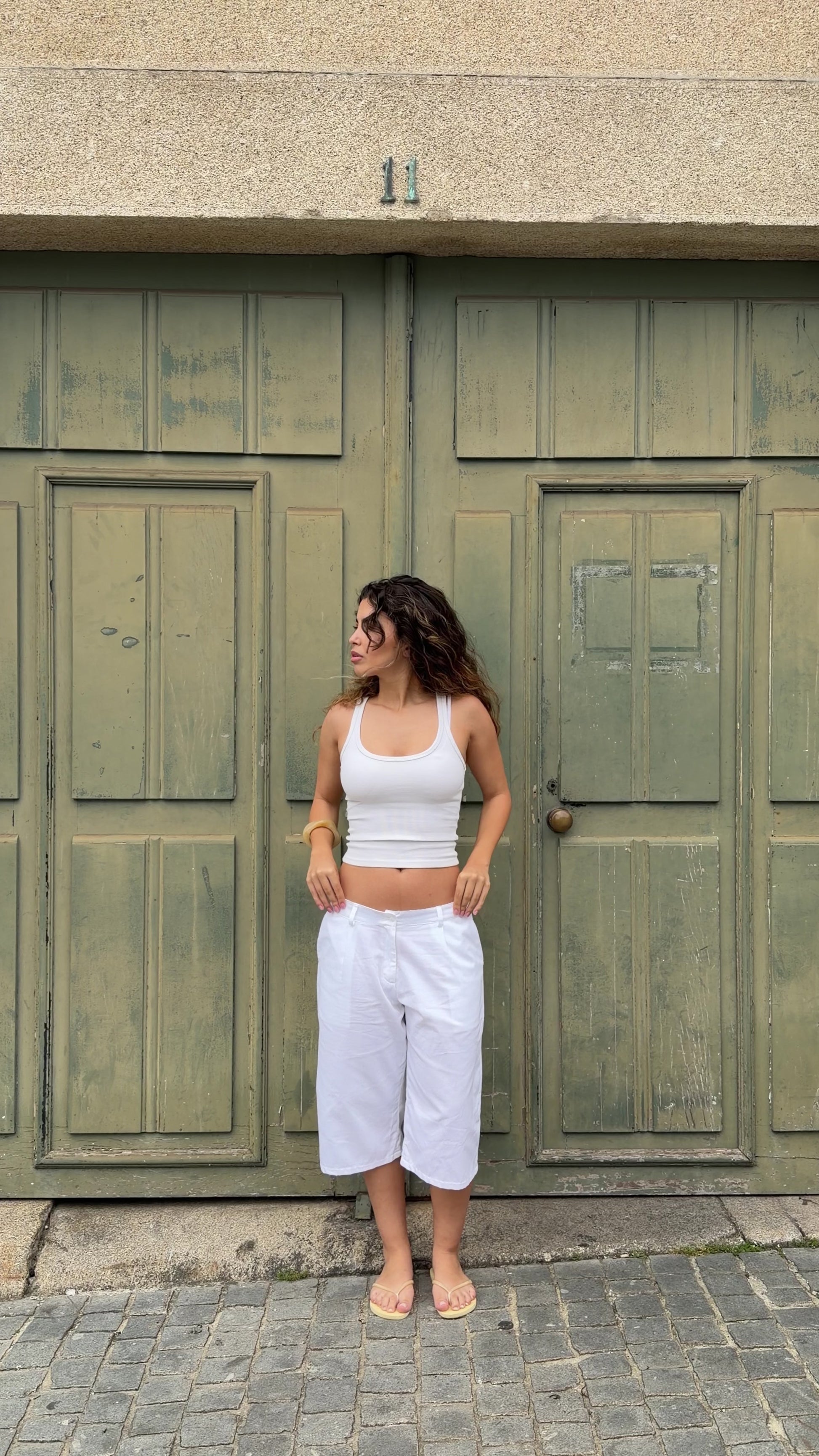 White Tailored Shorts