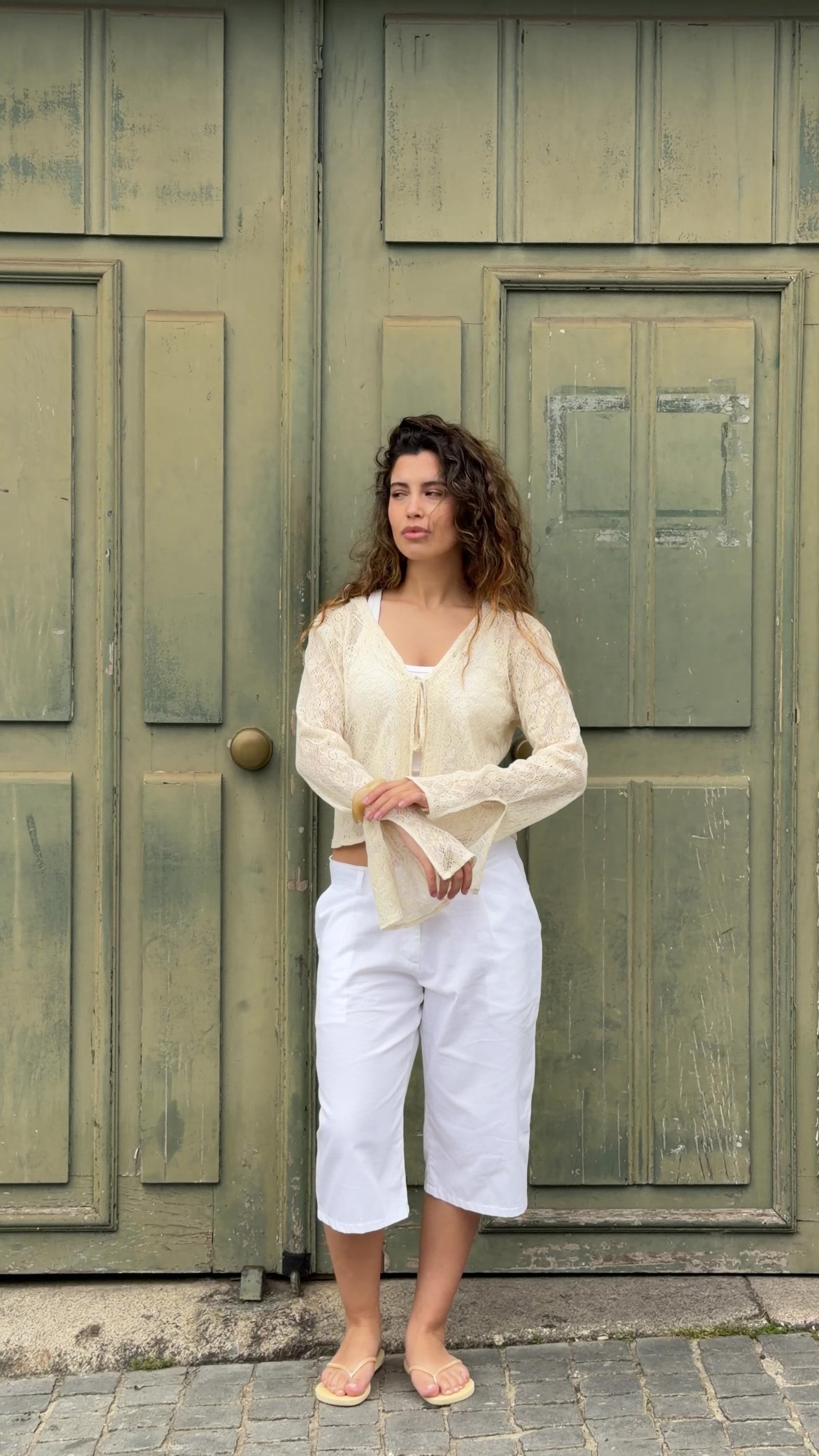 Vanilla Tie Cardigan